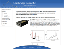 Tablet Screenshot of cambridgescientific.net